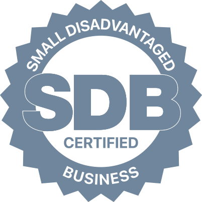 Small Disadvantaged Business Certified seal